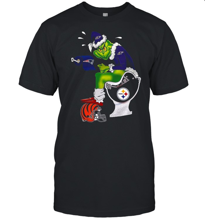 Baltimore Ravens Grinch Toilet shirt Classic Men's T-shirt