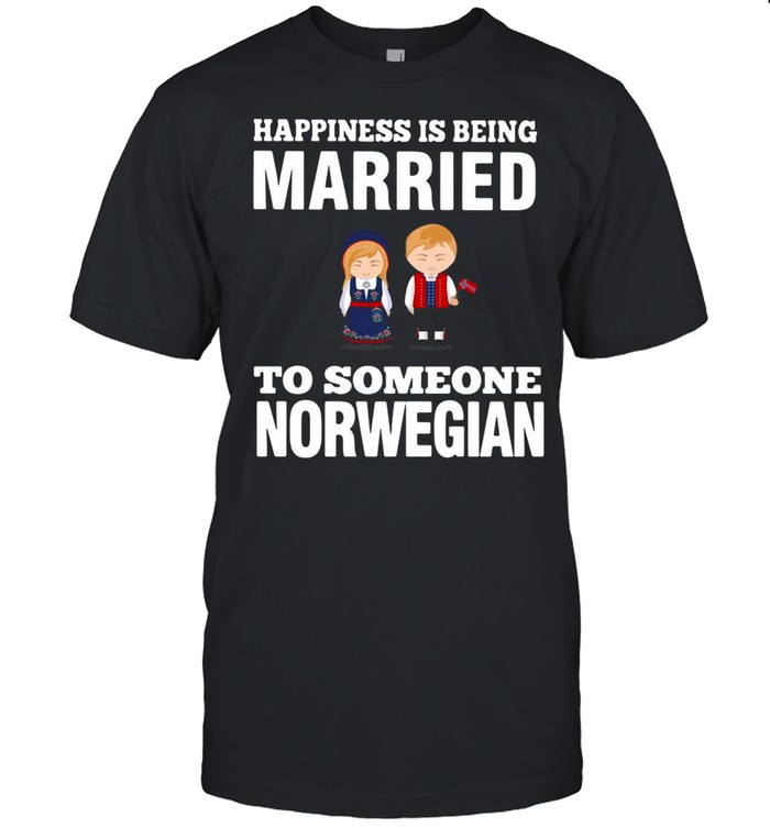 Happiness Is Being Married To Someone Norwegian shirt Classic Men's T-shirt