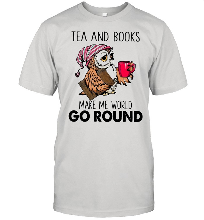 tea and books make me world go round shirt Classic Men's T-shirt