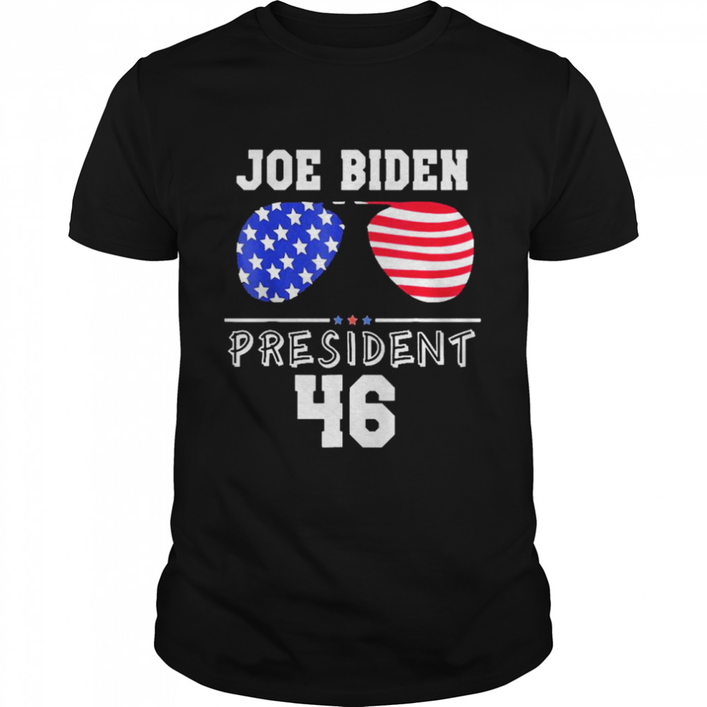 Joe Biden President 46 Sunglasses Patriotic American Flag Classic shirt Classic Men's T-shirt