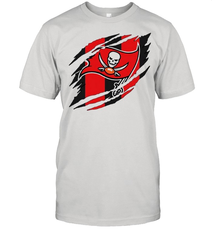 Tampa Bay Buccaneers Torn NFL Buccaneers Football Team shirt Classic Men's T-shirt