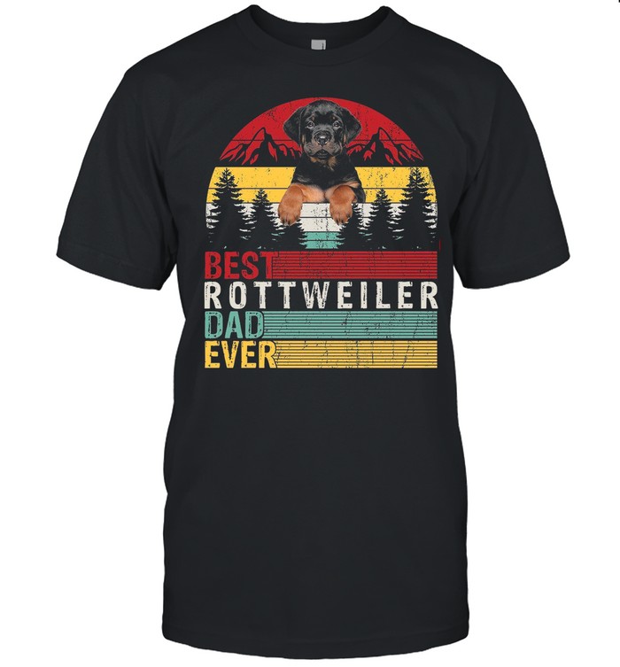 Best Rottweiler Dad Ever shirt Classic Men's T-shirt