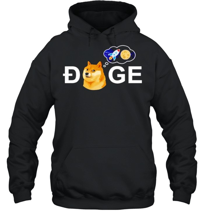 Dogecoin Doge go to the space meme coin shirt Unisex Hoodie