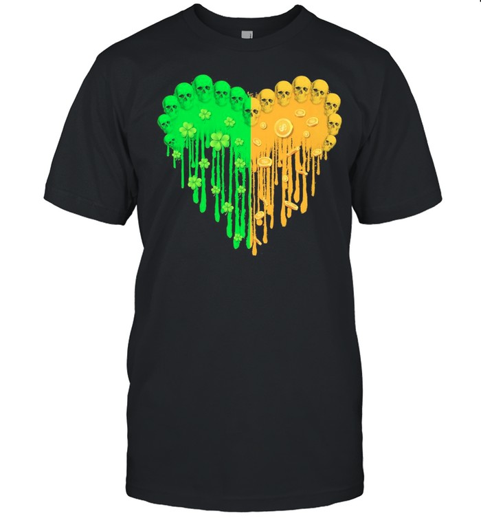 Heart Hippie Skulls Happy St Patricks Day 2021 shirt