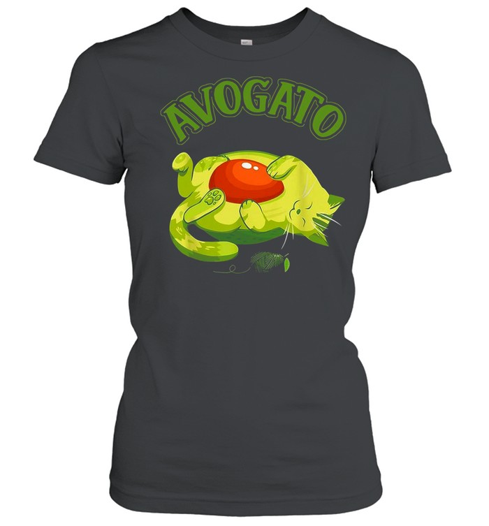 Meow Avogato Cat Avocado shirt Classic Women's T-shirt