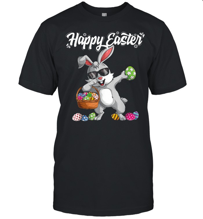 Rabbit dabbing happy easter shirt Classic Men's T-shirt