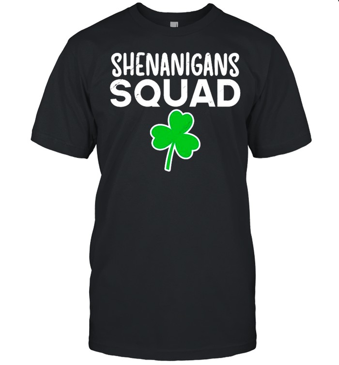Shenanigans Squad St Patrick’s Day Shamrock shirt Classic Men's T-shirt
