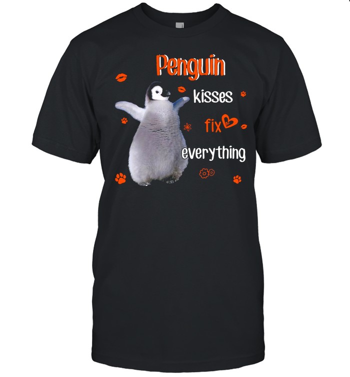 Penguin Kisses Fix Everything For Penguin Lover shirt Classic Men's T-shirt