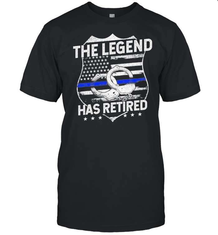 The Legend Has Retired Police Officer Retirement shirt Classic Men's T-shirt
