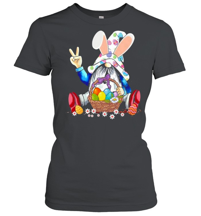 Gnome Easter Hippie Egg Hunting Gnomes shirt Classic Women's T-shirt