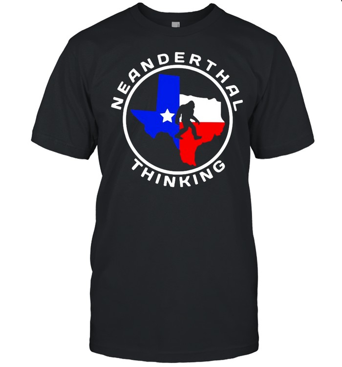 Texas Neanderthal Thinking Texas Map 2021 shirt Classic Men's T-shirt