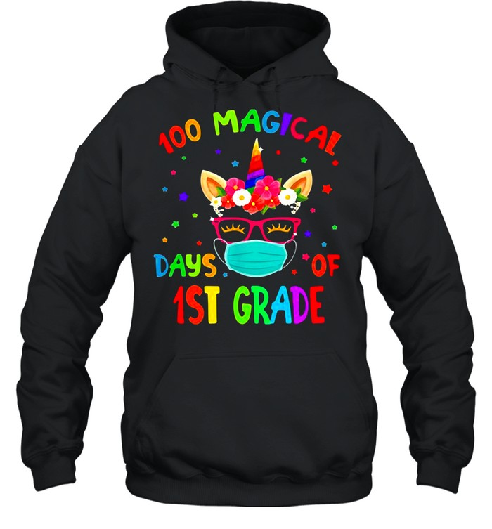 100 Magical Days Of 1St Grade Unicorn Unisex Hoodie