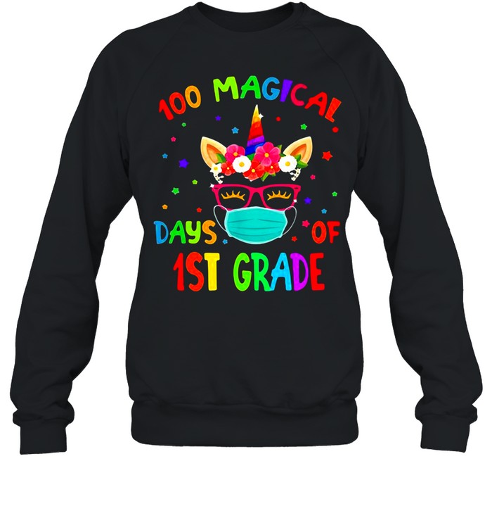 100 Magical Days Of 1St Grade Unicorn Unisex Sweatshirt