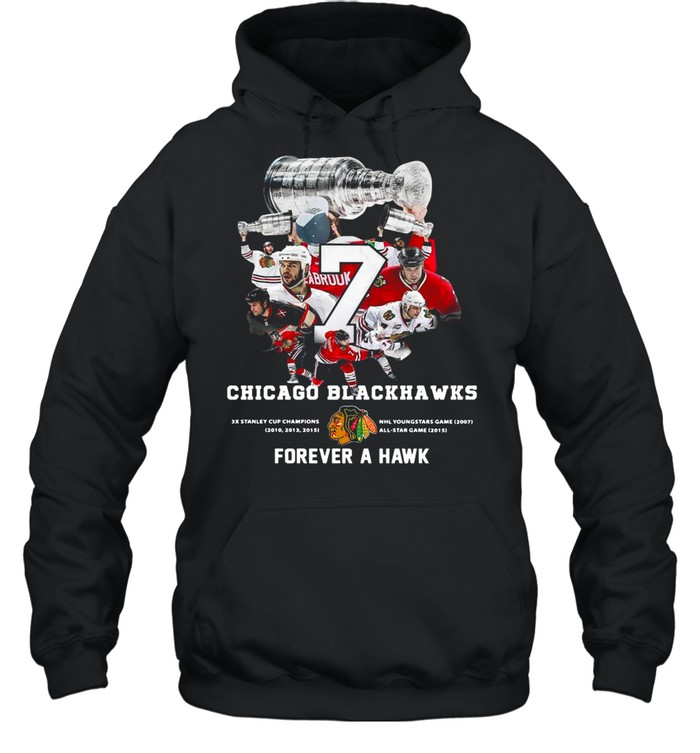 7 Brent Seabrook Chicago Blackhawks Forever A Hawk shirt Unisex Hoodie