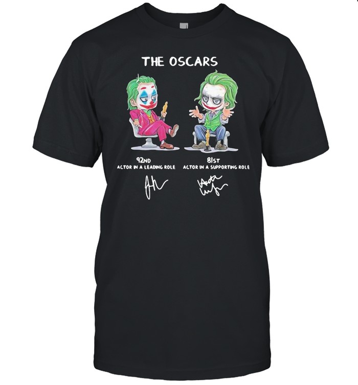 Joker The Oscars 92nd 81st Actor In A Leading Role Signatures T-shirt Classic Men's T-shirt