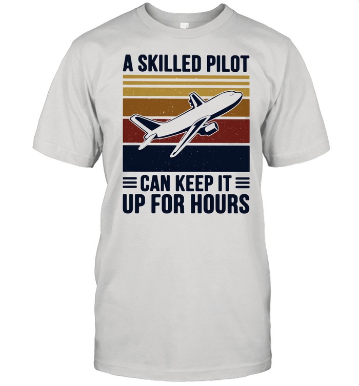 A Skilled Pilot Can Keep It Up For Hours Vintage  Classic Men's T-shirt