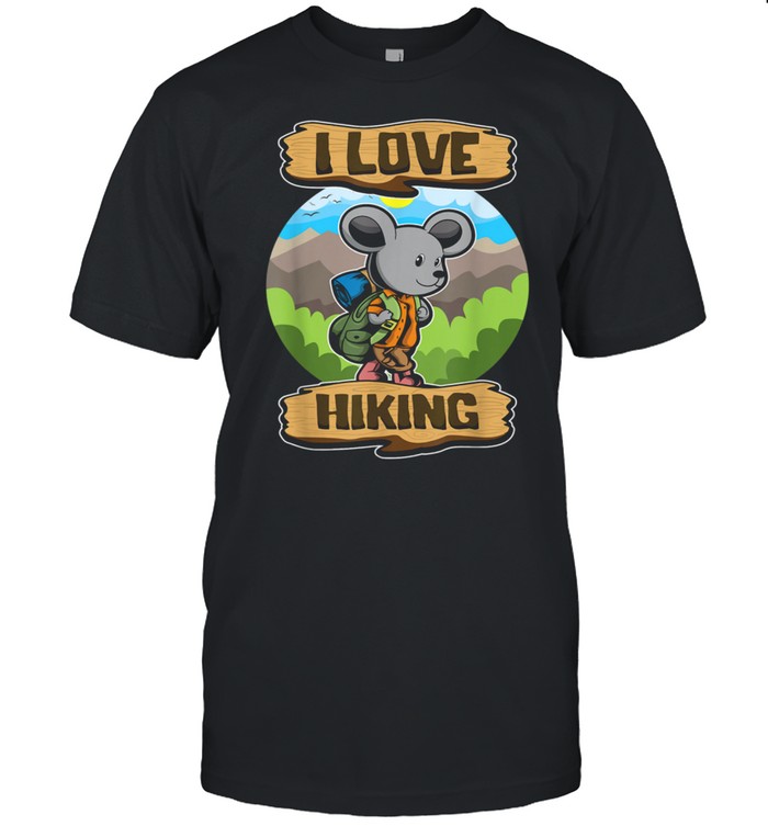 I Love Hiking Hiker Animals Wanderer Mouse shirt Classic Men's T-shirt