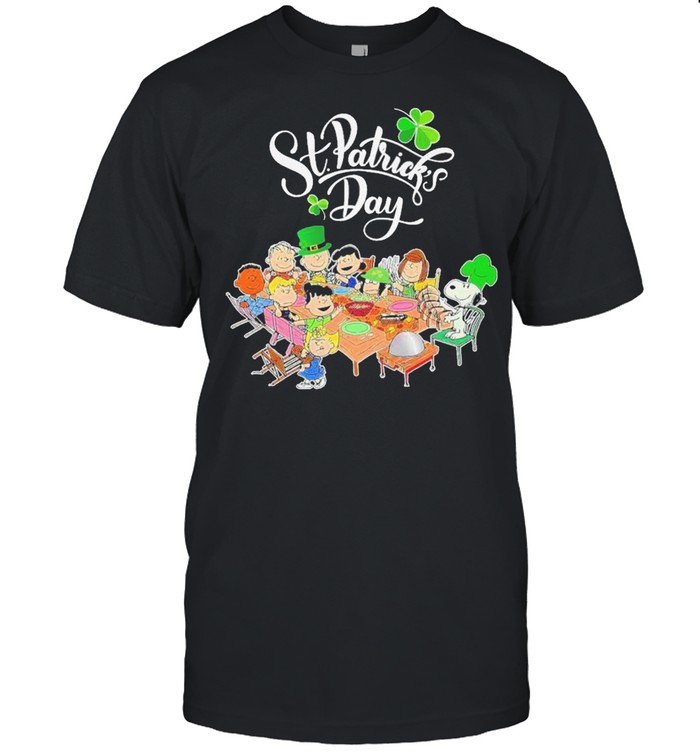 Snoopy And Friends Party Happy St Patrick’s Day  Classic Men's T-shirt