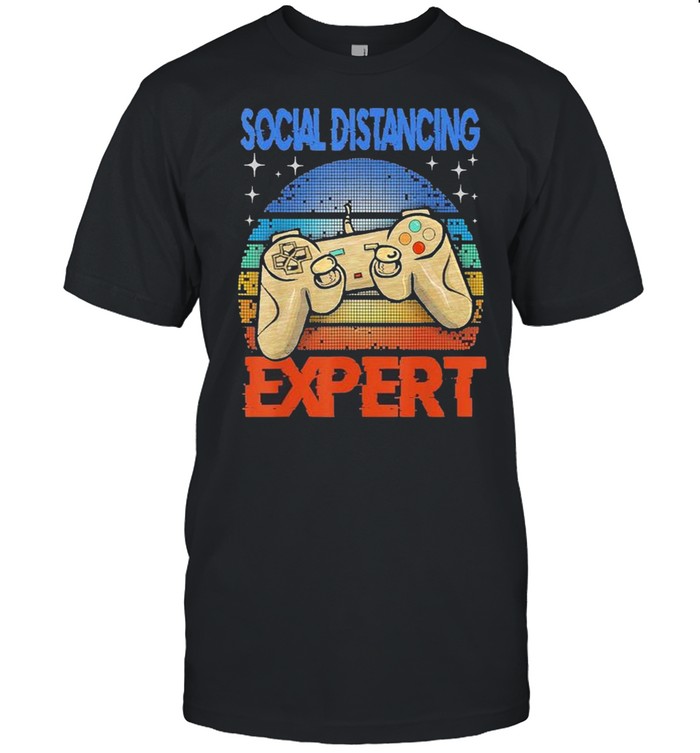 Social Distancing Expert Gaming Vintage shirt