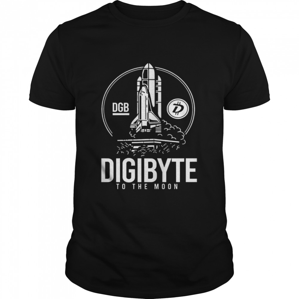 Digibyte to the moon btc dgb bitcoin crypto shirt Classic Men's T-shirt
