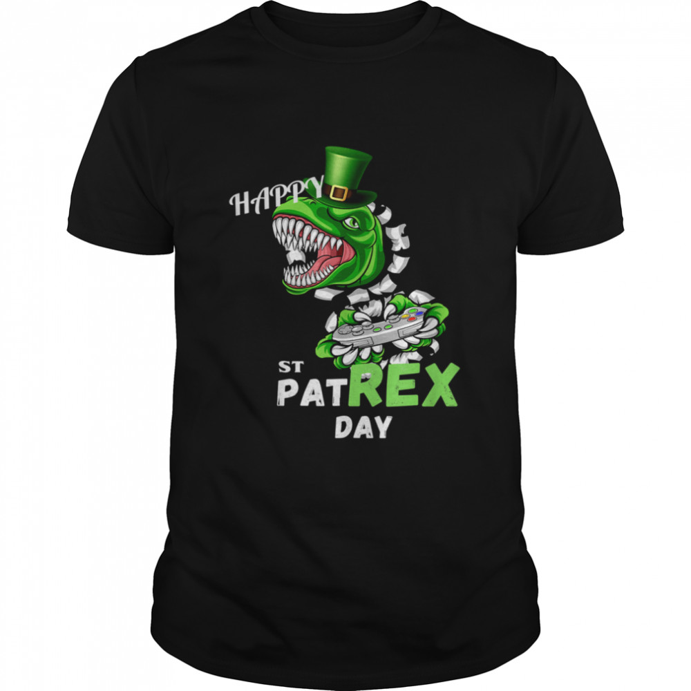 Happy St Pat Trex Day Dino St Patricks Day Toddler Boys shirt Classic Men's T-shirt