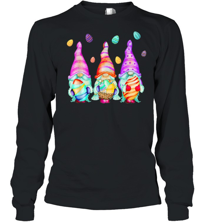 Gnome Easter Hippie Egg Hunting Gnomes shirt Long Sleeved T-shirt