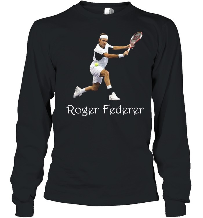 Roger Federer With Tennis Of The Worlds shirt Long Sleeved T-shirt