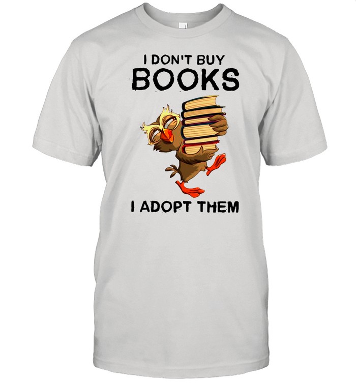 The Owl I Don’t Books I Adopt Them shirt Classic Men's T-shirt