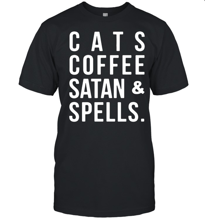 Cats Coffee Satan And Spells shirt Classic Men's T-shirt