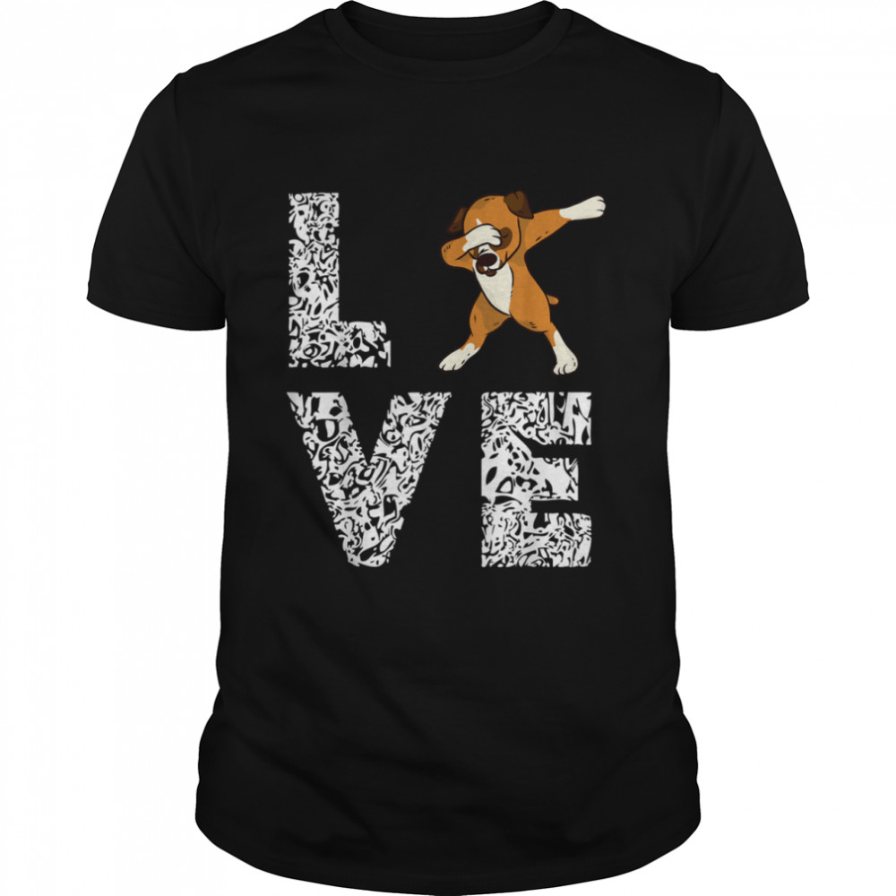 Dabbing Boxer Hund Lustiger Dab Dance Welpen Liebhaber shirt Classic Men's T-shirt