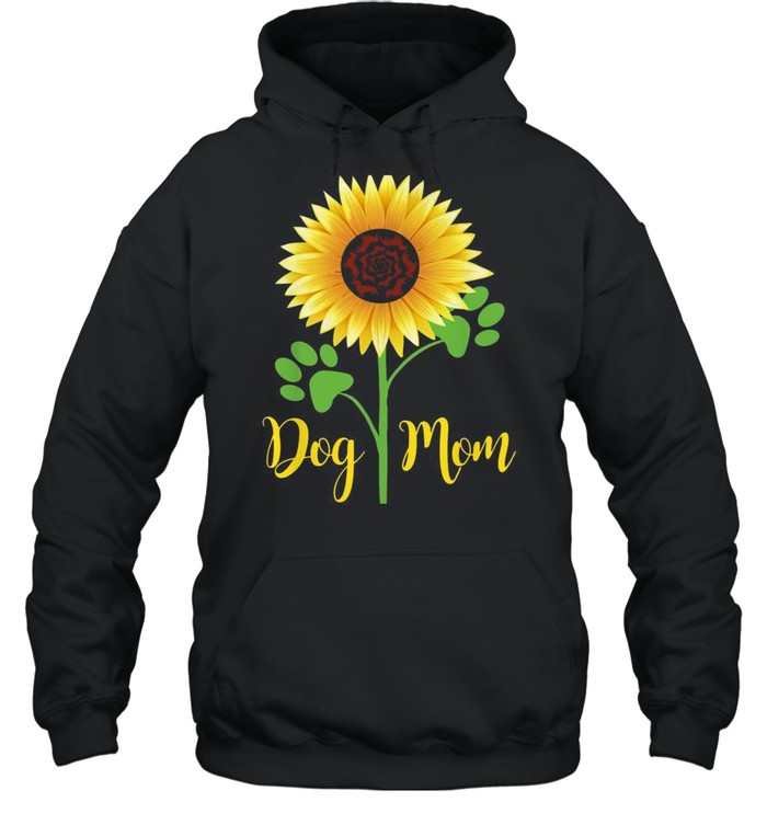 Dachshund Sunflower dog mom shirt Unisex Hoodie