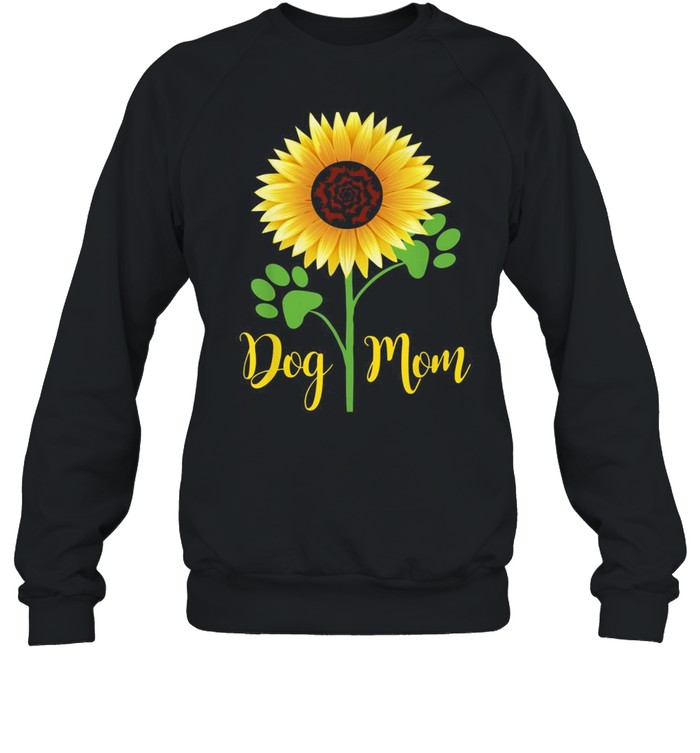 Dachshund Sunflower dog mom shirt Unisex Sweatshirt