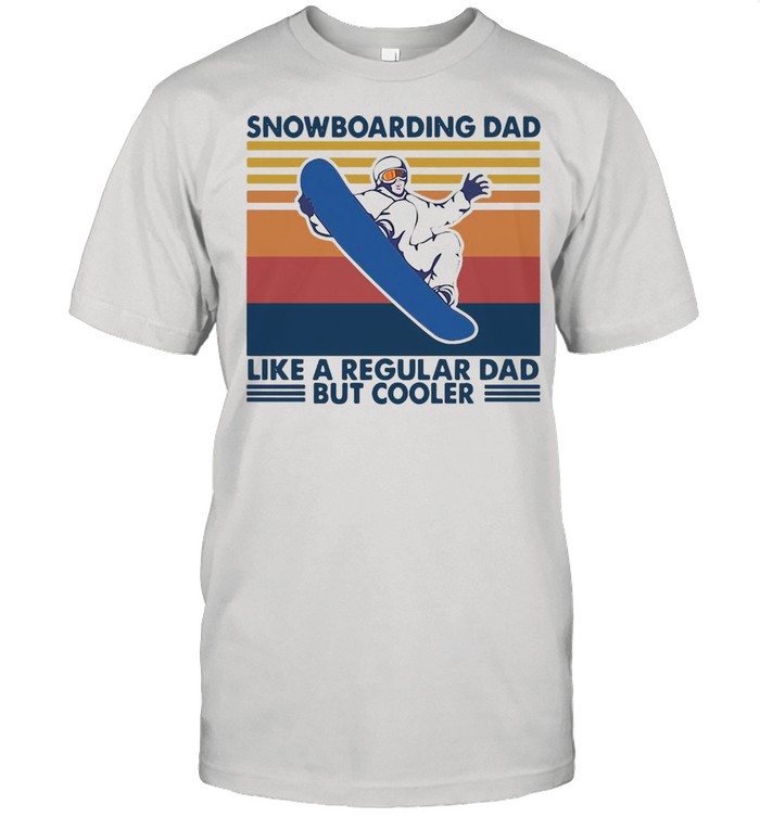 Snowboard Dad Like A Regular Dad But Cooler Vintage T-shirt Classic Men's T-shirt