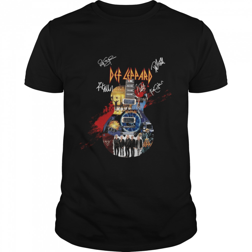 Eclectric Guitar Def Leppard shirt Classic Men's T-shirt