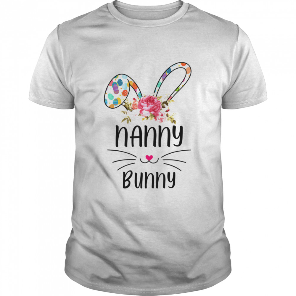 Bunny Floral Happy Easter Day  Classic Men's T-shirt