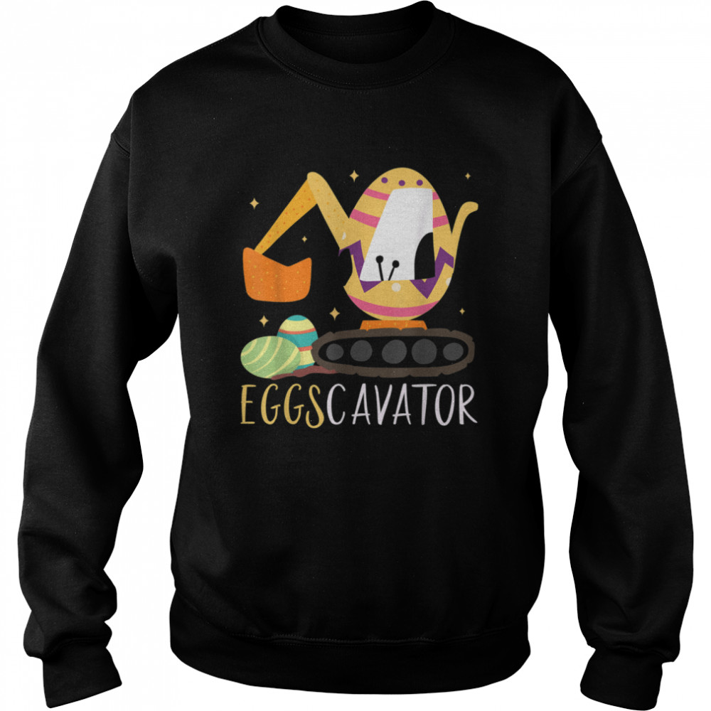 Eggscavator Excavator Easter Boys Girls  Unisex Sweatshirt