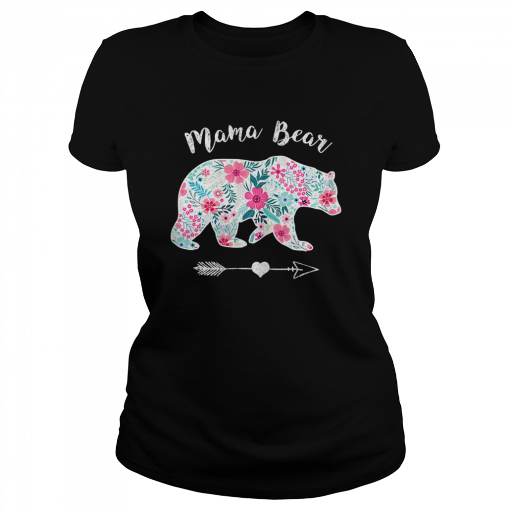 Mama 02 Bear Matching Family Bear Mothers Day  Classic Women's T-shirt
