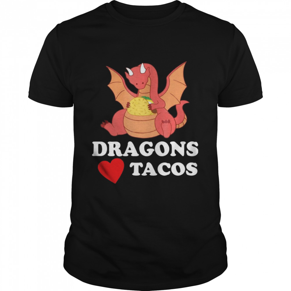 Dragons love tacos shirt Classic Men's T-shirt