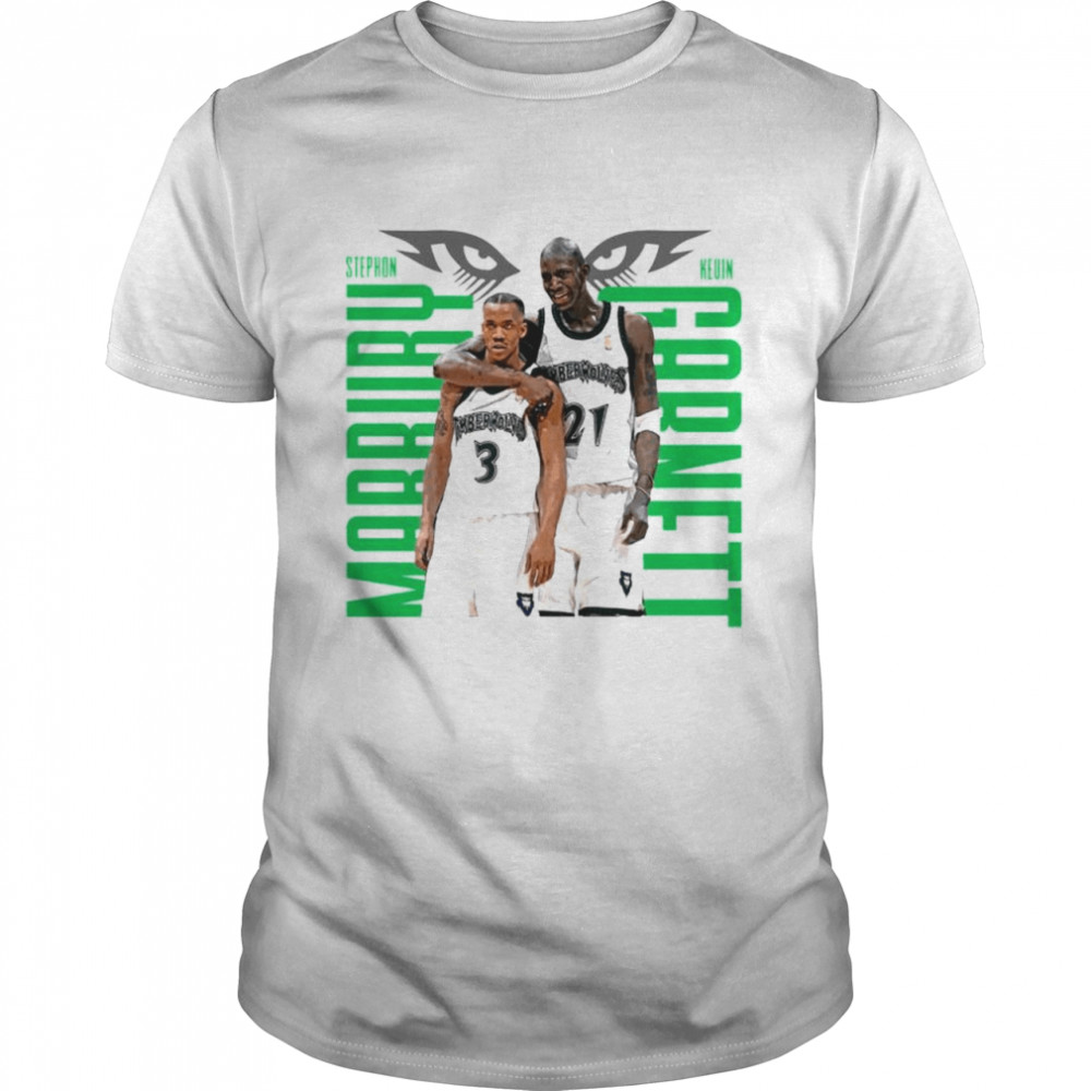Kevin Garnett and Stephon Marbury Minnesota Timberwolves shirt Classic Men's T-shirt