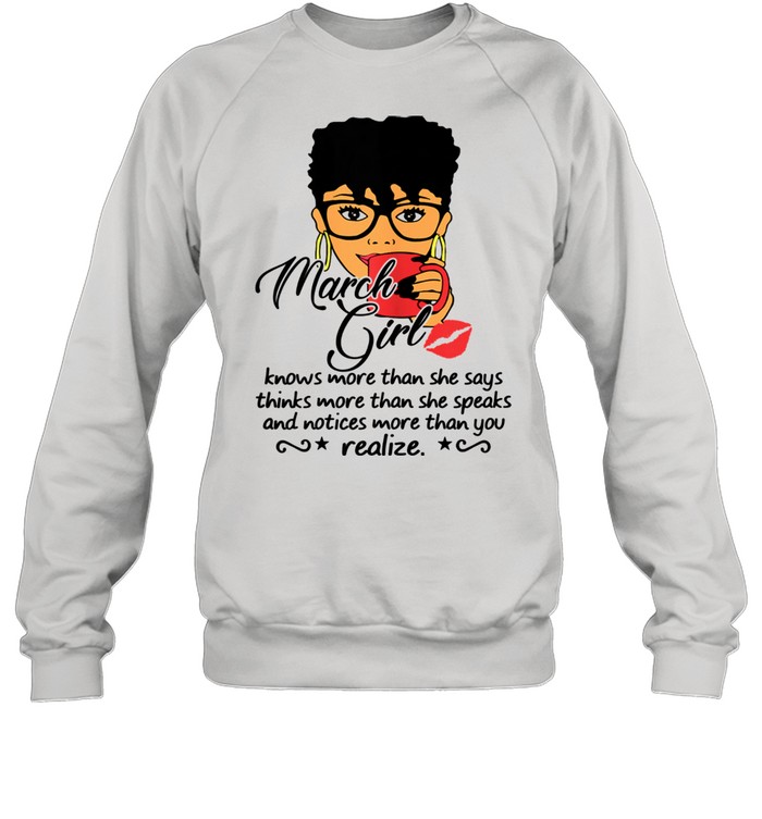 Girl Knows More Than She Says Black Queens  Unisex Sweatshirt