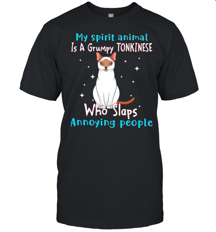 My spirit animal is a grumpy Tonkinese who slaps annoying people shirt Classic Men's T-shirt
