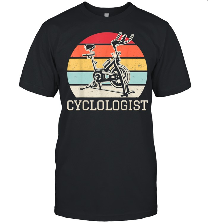 Retro Fitness Bike Home Gym Cardio Glider I Cyclologist shirt Classic Men's T-shirt