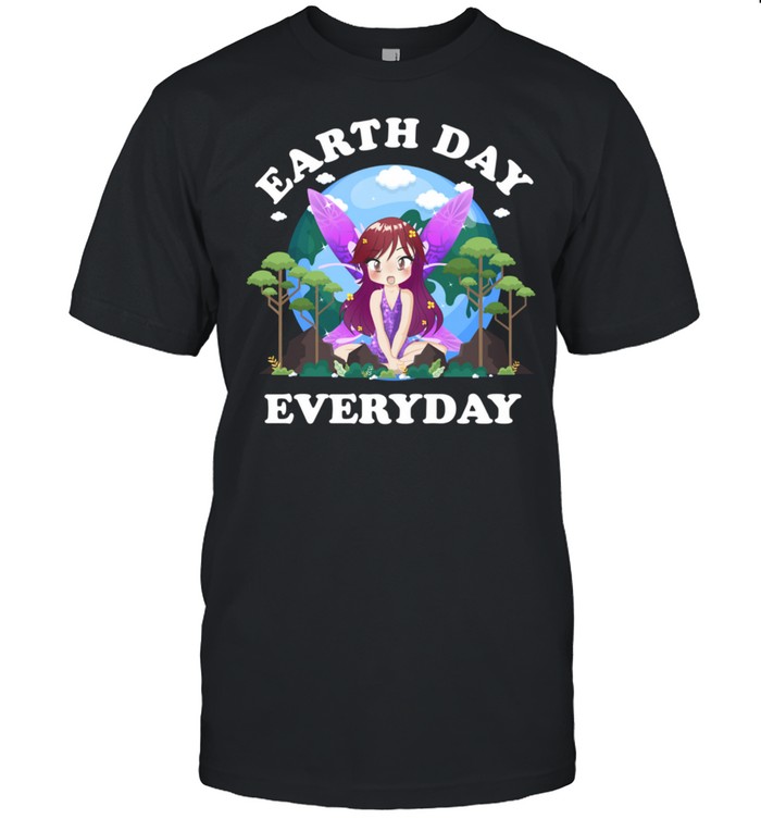 Earth Day Everyday Pixie Fairy Peace Love Planet and Animals  Classic Men's T-shirt