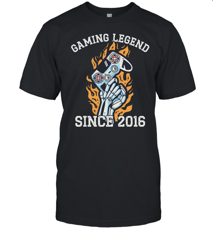 Gaming Vintage 5th Birthday 5 Year Old Boy Girl Gamer  Classic Men's T-shirt