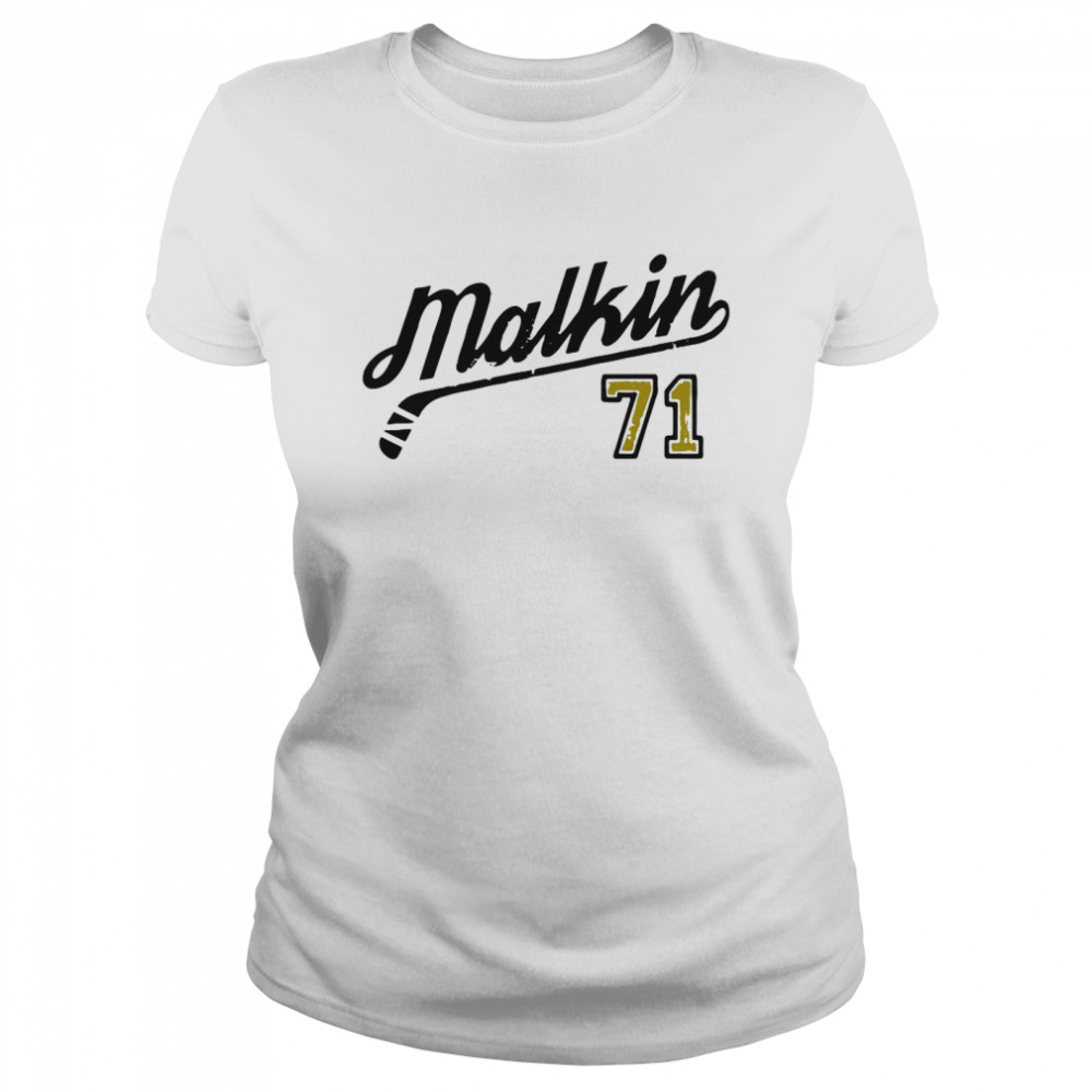 Evgeni Malkin 71 Script shirt Classic Women's T-shirt