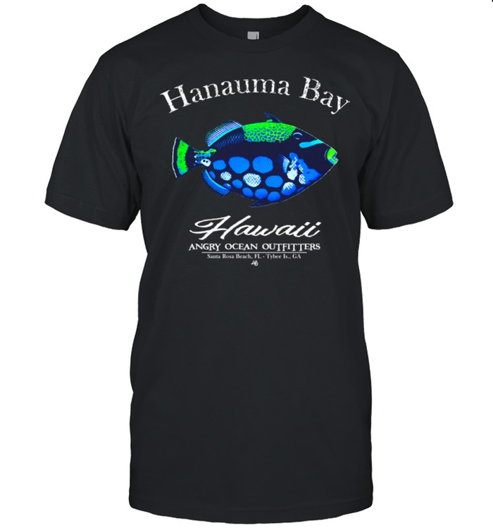 Hanauma Bay Hawaii Oahu Snorkeling Scuba Trigger Fish shirt