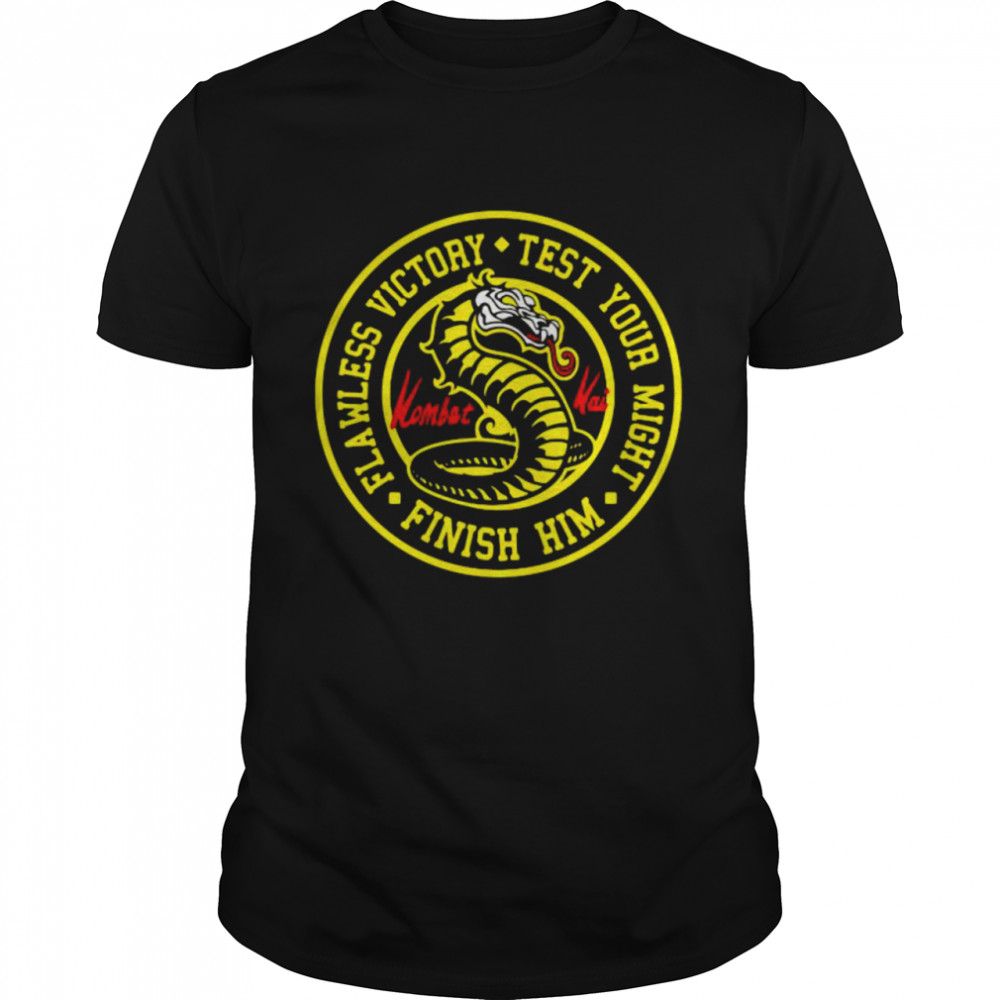 Flawless Victory Test Your Might Finish Him Kombat Mortal  Classic Men's T-shirt