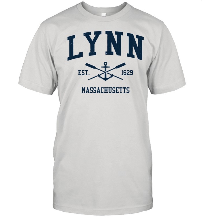 Lynn MA Vintage Navy Crossed Oars & Boat Anchor shirt