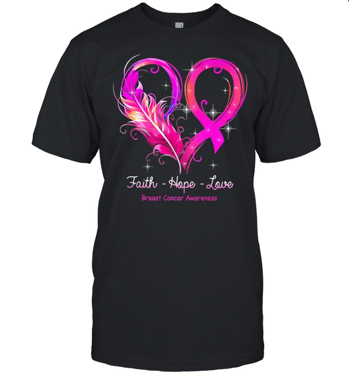 Faith hope love faith hope love breast cancer awareness shirt Classic Men's T-shirt