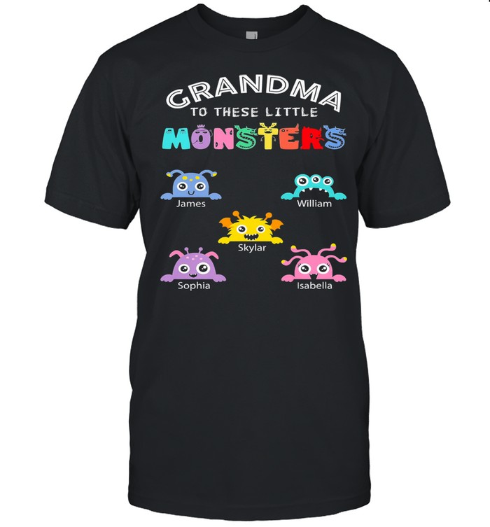 Personalized grandma to these little monsters nana gigi mimi grandpa shirt Classic Men's T-shirt